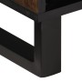 Solid mango wood TV stand in brown, 80x34x46 cm by , CD and DVD storage - Ref: Foro24-377521, Price: 120,99 €, Discount: %