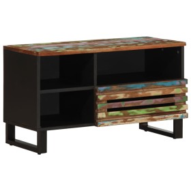 Massives TV-Möbel aus Akazienholz 80x34x46 cm von , CD- und DVD-Speicher - Ref: Foro24-377523, Preis: 116,99 €, Rabatt: %