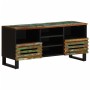 Solid acacia wood TV stand 100x34x46 cm by , CD and DVD storage - Ref: Foro24-377528, Price: 136,94 €, Discount: %