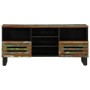 Solid acacia wood TV stand 100x34x46 cm by , CD and DVD storage - Ref: Foro24-377528, Price: 136,94 €, Discount: %