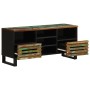 Mueble de TV madera maciza de acacia 100x34x46 cm de , Almacenamiento para CD y DVD - Ref: Foro24-377528, Precio: 152,99 €, D...