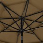 3-tier parasol with taupe gray aluminum pole 3 m by vidaXL, Umbrellas - Ref: Foro24-313871, Price: 96,35 €, Discount: %