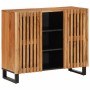 Solid acacia wood sideboard 90x34x75 cm by , Lockers and storage cabinets - Ref: Foro24-377575, Price: 157,91 €, Discount: %