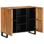 Solid acacia wood sideboard 90x34x75 cm by , Lockers and storage cabinets - Ref: Foro24-377575, Price: 157,91 €, Discount: %