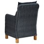 Garden chairs with cushions 2 pcs dark gray synthetic rattan by vidaXL, Garden chairs - Ref: Foro24-313316, Price: 264,46 €, ...