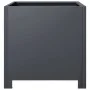 Anthracite grey steel planter 40x40x40 cm by , Pots and planters - Ref: Foro24-851203, Price: 52,84 €, Discount: %