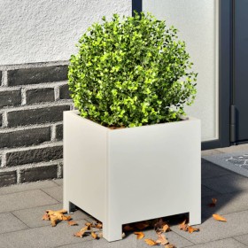 White steel hexagonal planter 30x30x30 cm by , Pots and planters - Ref: Foro24-851187, Price: 45,90 €, Discount: %