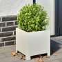 White steel hexagonal planter 30x30x30 cm by , Pots and planters - Ref: Foro24-851187, Price: 45,90 €, Discount: %