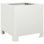 White steel hexagonal planter 30x30x30 cm by , Pots and planters - Ref: Foro24-851187, Price: 45,90 €, Discount: %