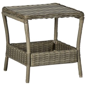 Synthetic brown rattan garden table 45x45x46.5 cm by vidaXL, Garden tables - Ref: Foro24-313308, Price: 57,57 €, Discount: %