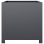 Anthracite grey steel planter 50x50x50 cm by , Pots and planters - Ref: Foro24-851215, Price: 84,28 €, Discount: %