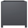 Anthracite grey steel planter 50x50x50 cm by , Pots and planters - Ref: Foro24-851215, Price: 84,28 €, Discount: %