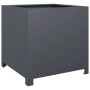 Anthracite grey steel planter 50x50x50 cm by , Pots and planters - Ref: Foro24-851215, Price: 84,28 €, Discount: %