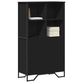 Tall black engineered wood sideboard 79.5x35.5x137.5 cm by , Sideboards - Ref: Foro24-3295307, Price: 171,99 €, Discount: %