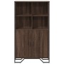 Tall brown oak veneer wooden sideboard 79.5x35.5x137.5 cm by , Sideboards - Ref: Foro24-3295311, Price: 174,99 €, Discount: %