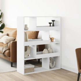 Engineered wood white shelf 100x33x125.5 cm by , Bookcases and shelves - Ref: Foro24-3309330, Price: 124,99 €, Discount: %