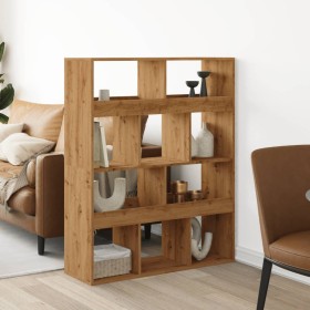 Room divider in oak wood artisian 100x33x125.5 cm by , Bookcases and shelves - Ref: Foro24-3309527, Price: 117,99 €, Discount: %