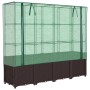 Garden bed with greenhouse cover in rattan look 160x40x153 cm by , Pots and planters - Ref: Foro24-4015803, Price: 141,56 €, ...