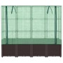 Garden bed with greenhouse cover in rattan look 160x40x153 cm by , Pots and planters - Ref: Foro24-4015803, Price: 141,56 €, ...