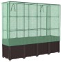 Garden bed with greenhouse cover in rattan look 160x40x153 cm by , Pots and planters - Ref: Foro24-4015803, Price: 141,56 €, ...