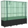 Garden bed with greenhouse cover in rattan look 160x40x153 cm by , Pots and planters - Ref: Foro24-4015817, Price: 141,38 €, ...