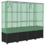 Garden bed with greenhouse cover in rattan look 160x40x153 cm by , Pots and planters - Ref: Foro24-4015817, Price: 141,38 €, ...