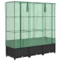 Raised bed with greenhouse cover in rattan look 120x40x138 cm by , Pots and planters - Ref: Foro24-4015815, Price: 88,00 €, D...