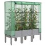 Raised bed with greenhouse cover in rattan appearance 120x40x140 cm by , Pots and planters - Ref: Foro24-4015862, Price: 91,0...