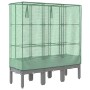 Raised bed with greenhouse cover in rattan appearance 120x40x140 cm by , Pots and planters - Ref: Foro24-4015862, Price: 91,0...