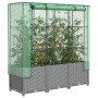 Raised bed with greenhouse cover in rattan look 120x40x138 cm by , Pots and planters - Ref: Foro24-4015857, Price: 88,99 €, D...