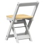 Folding dining chairs 4 pcs Crown white pine wood by , Folding stools and chairs - Ref: Foro24-4013436, Price: 168,99 €, Disc...