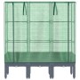 Raised bed with greenhouse cover in rattan appearance 120x40x140 cm by , Pots and planters - Ref: Foro24-4015834, Price: 91,0...