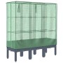 Raised bed with greenhouse cover in rattan appearance 120x40x140 cm by , Pots and planters - Ref: Foro24-4015834, Price: 91,0...