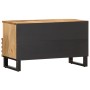 Mueble de TV madera maciza de mango rugosa 80x34x46 cm de , Almacenamiento para CD y DVD - Ref: Foro24-377519, Precio: 118,99...