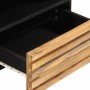 Solid rough mango wood TV stand 80x34x46 cm by , CD and DVD storage - Ref: Foro24-377519, Price: 118,99 €, Discount: %