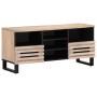 Mueble de TV madera maciza de mango 100x34x46 cm de , Almacenamiento para CD y DVD - Ref: Foro24-377527, Precio: 136,40 €, De...