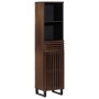 Solid mango wood sideboard in brown 38x34x160 cm by , Lockers and storage cabinets - Ref: Foro24-377546, Price: 163,87 €, Dis...