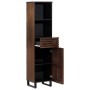 Solid mango wood sideboard in brown 38x34x160 cm by , Lockers and storage cabinets - Ref: Foro24-377546, Price: 163,87 €, Dis...