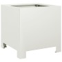 2 white steel planters 30x30x30 cm by , Pots and planters - Ref: Foro24-851188, Price: 72,56 €, Discount: %