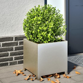 Stainless steel planter 40x40x40 cm by , Pots and planters - Ref: Foro24-851207, Price: 88,15 €, Discount: %