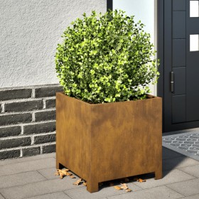 Rusted steel planter 40x40x40 cm by , Pots and planters - Ref: Foro24-851211, Price: 61,78 €, Discount: %