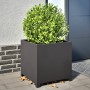 Black steel planter 50x50x50 cm by , Pots and planters - Ref: Foro24-851213, Price: 81,01 €, Discount: %