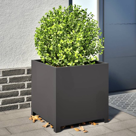 Black steel planter 50x50x50 cm by , Pots and planters - Ref: Foro24-851213, Price: 81,01 €, Discount: %