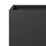 Black steel planter 50x50x50 cm by , Pots and planters - Ref: Foro24-851213, Price: 81,01 €, Discount: %