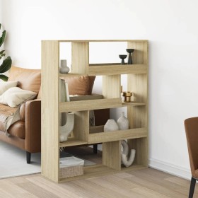 Room divider in Sonoma oak wood 100x33x125.5 cm by , Bookcases and shelves - Ref: Foro24-3309485, Price: 121,12 €, Discount: %