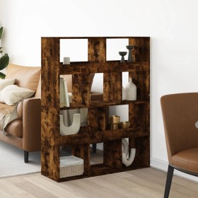 Room divider in smoked oak wood 100x33x125.5 cm by , Bookcases and shelves - Ref: Foro24-3309523, Price: 117,99 €, Discount: %