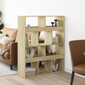 Room divider in Sonoma oak wood 100x33x125.5 cm by , Bookcases and shelves - Ref: Foro24-3309521, Price: 117,99 €, Discount: %