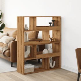 Room divider in oak wood artisian 100x33x125.5 cm by , Bookcases and shelves - Ref: Foro24-3309491, Price: 121,12 €, Discount: %