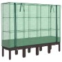 Raised bed with greenhouse cover in rattan appearance 160x40x140 cm by , Pots and planters - Ref: Foro24-4015807, Price: 111,...