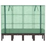 Raised bed with greenhouse cover in rattan appearance 160x40x140 cm by , Pots and planters - Ref: Foro24-4015807, Price: 111,...